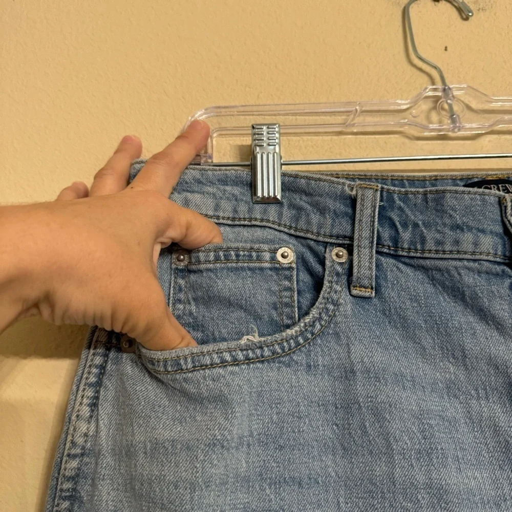 J Crew Jeans High-Rise Classic Vintage Tapered Blue Light Wash Denim Size 31